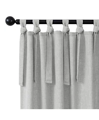 Garrett Textured Tie Knots Curtains Pair