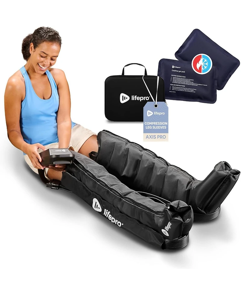LifePro Air Compression Leg Massager for Circulation, Pain Relief, and Recovery - Covers Legs, Calf, Thigh, and Foot