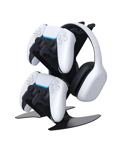 Nbcp Controller Holder, Gaming Headset Stand Mount for PS5 / PS4 / Xbox Series X S/Xbox One/Nintendo Switch/Headset Aluminum Metal Holder Universal Ga