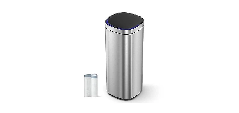 Slickblue Motion Sensor Trash Can with Ozone Sanitizing Button for Odor Control