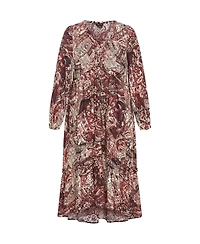 Plus Gaia Print Dress