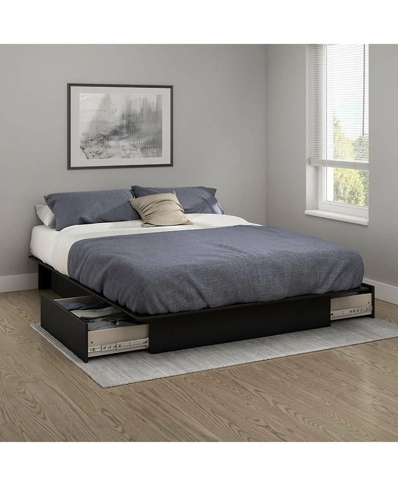 Bed Frame with Underbed Storage Drawers – Platform Design for Organized Bedrooms and Compact Spaces