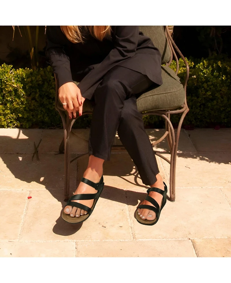 Aerothotic - Ares Comfortable Memory Foam Leather Platform Sandals with Arch Support