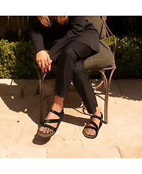 Aerothotic - Ares Comfortable Memory Foam Leather Platform Sandals with Arch Support