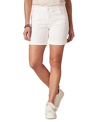 Democracy Petite "Ab"solution Cuffed Denim Shorts