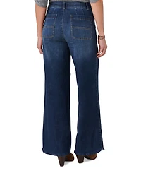 Democracy Petite "Ab"solution Skyrise Wide-Leg Pants