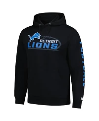 Starter Men's Black Detroit Lions Vintage Pullover Hoodie