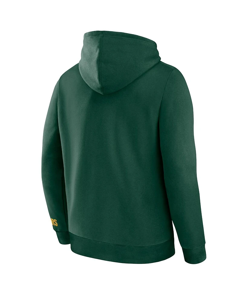 Fanatics Men's Green Green Bay Packers Legacy Fleece Pullover Hoodie