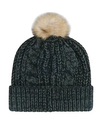 '47 Brand Women's Black Kansas City Chiefs Meeko Cuffed Knit Hat with Pom