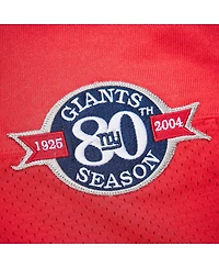 Mitchell & Ness Men's Eli Manning Red New York Giants 2004 Authentic Throwback Retired Player Jersey