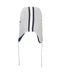 New Era Men's Gray Dallas Cowboys Helmet Head Trapper Knit Hat