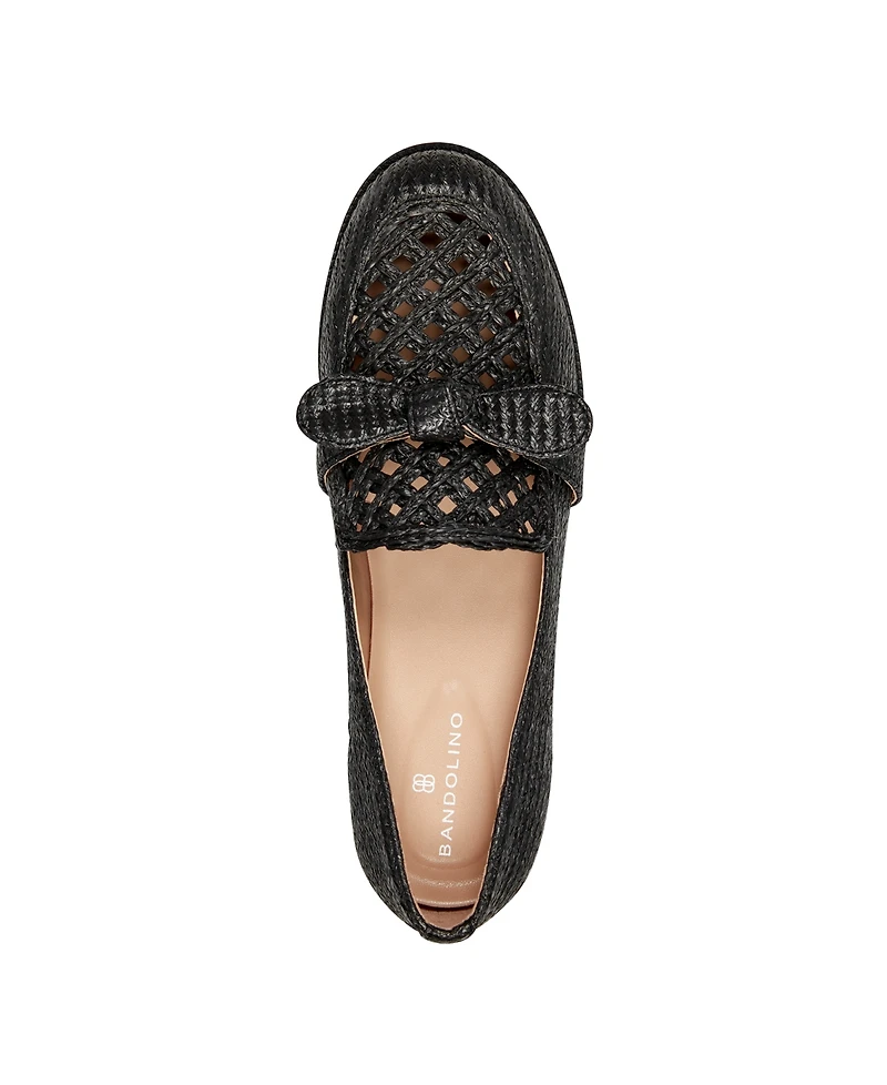 Bandolino Women's Lilanaa Raffia Woven Knotted Loafers