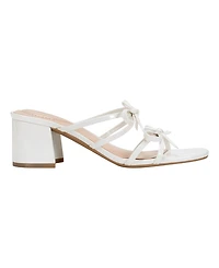 Bandolino Women's Margil Strappy Bow Block Heel Sandals