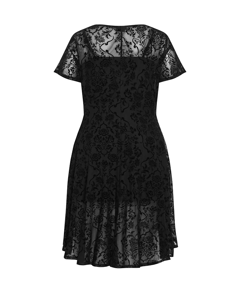City Chic Plus Size Sienna Mesh Dress