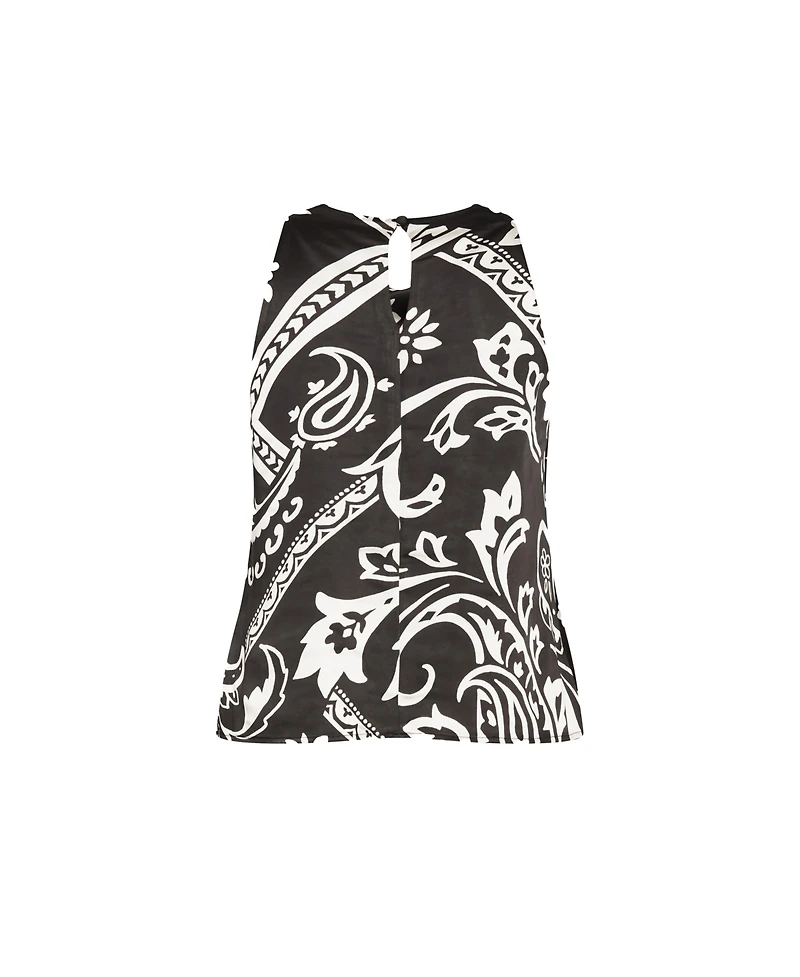 City Chic Plus Perri Print Top