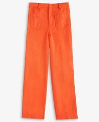 Epic Threads Little & Big Girls Twill Patch-Pocket Wide-Leg Pants, Exclusively at Macy's