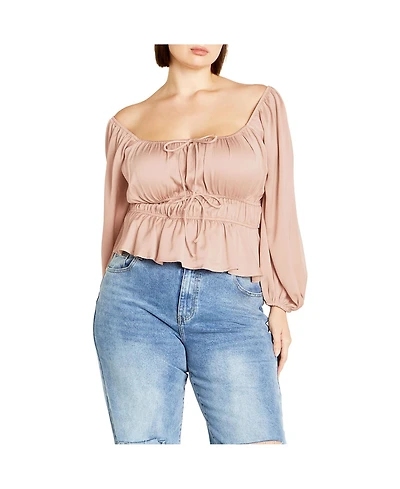 City Chic Plus Yasmine Top