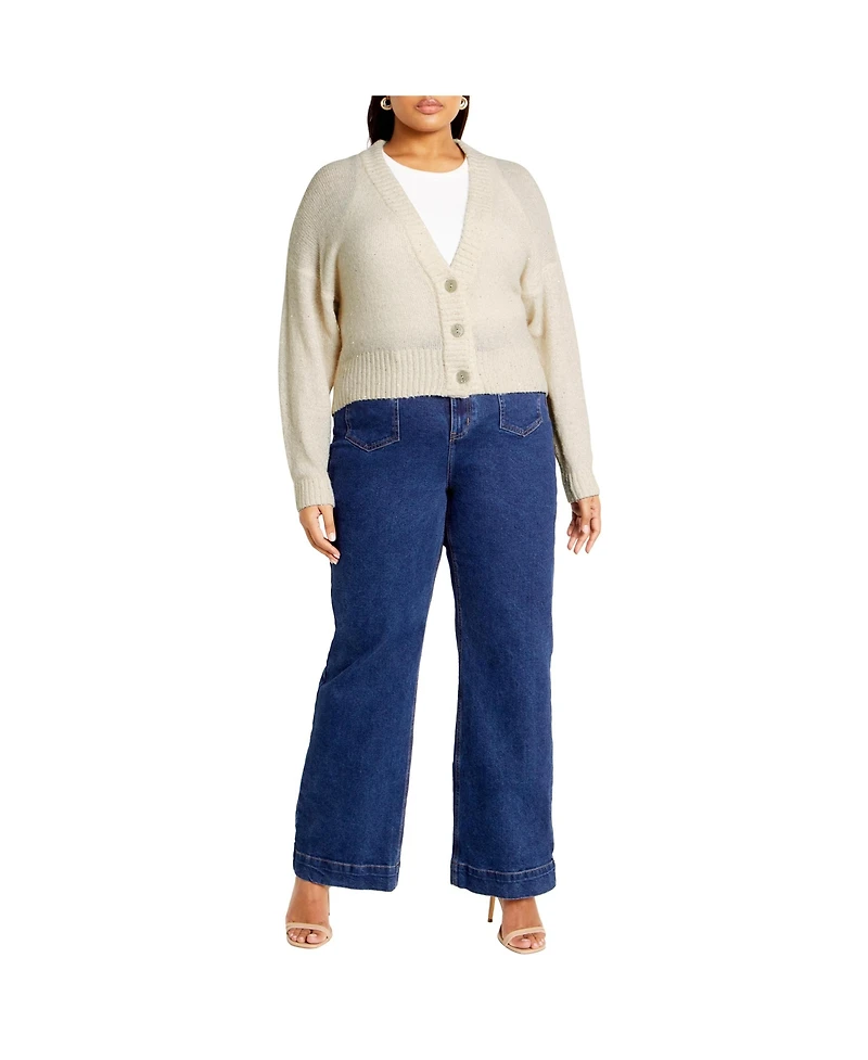 City Chic Plus Miranda Cardigan
