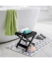 Sorbus Bamboo Folding Step Stool Bench - Great for Bathroom, Spa, Sauna