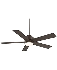 Casa Vieja 52" Grand Palm Indoor Outdoor Ceiling Fan 5 Blade Led Light Remote Control Oil Rubbed Bronze Finish Bedroom Damp Rated