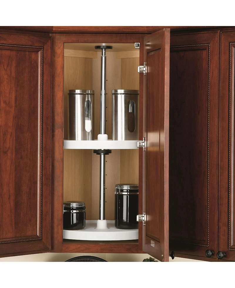 Rev-a-Shelf 20'' Lazy Susan Full-Circle Polymer 2-Shelf, 3072-20-11-52