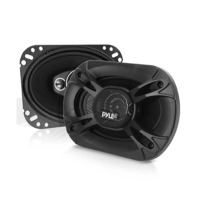 Pyle 5'' x 7'' Three-Way Triaxial Car Speakers, 300W, Black (Pair)