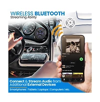 Pyle 6.5'' Waterproof Marine Speakers with Bluetooth Amplifier, 4-Speaker System