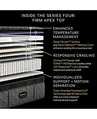 Beautyrest Black Hybrid Series Four 16" Firm Apex Pillow Top Mattress