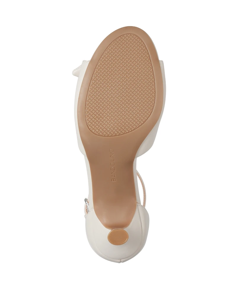 Bandolino Women's Andora Bow Kitten Heel Sandals
