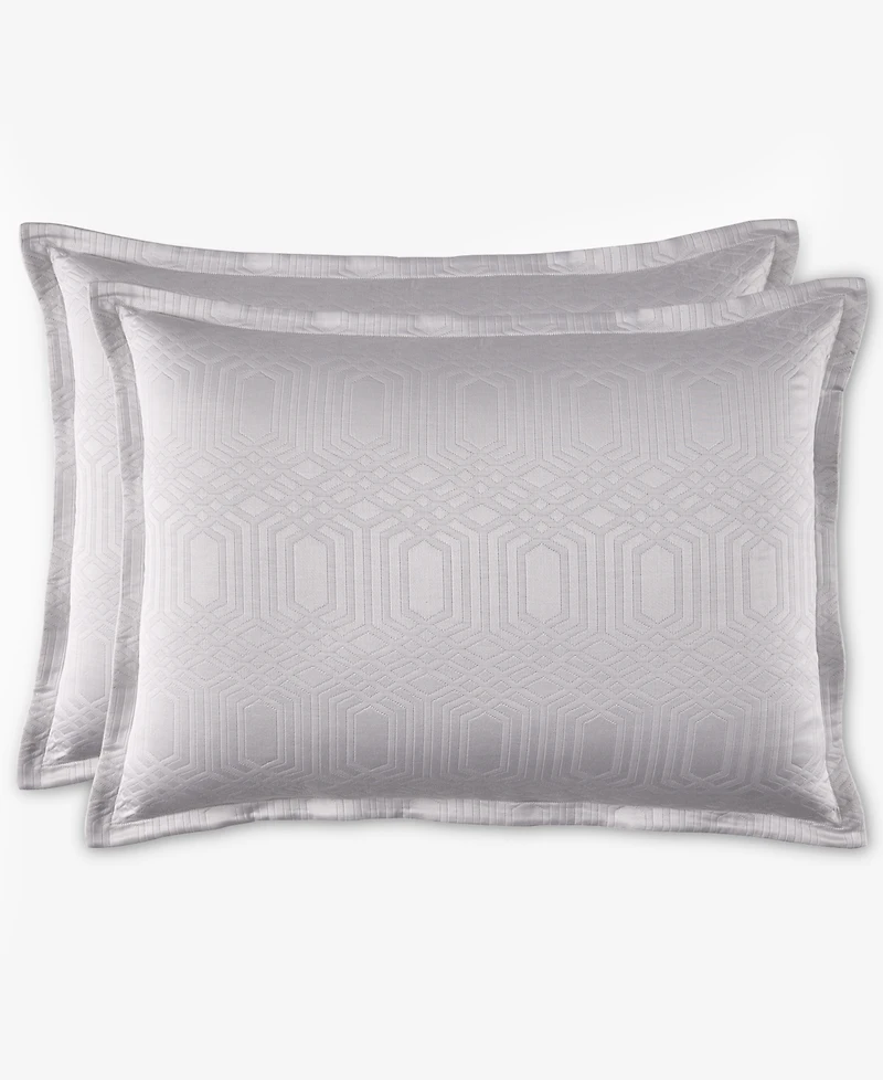 Hotel Collection Italian Positano Matelasse 2-Pc. Sham Set, European, Exclusively at Macy's