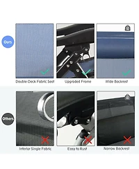 Gymax Folding Zero Gravity Lounge Chair Recliner w/ Cup Holder Tray Pillow