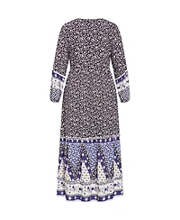 Plus Faith Placement Maxi Dress