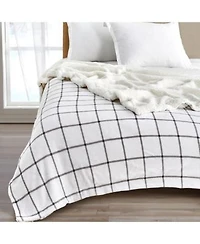 Velvet Plush Reversible Sherpa Throw Blanket