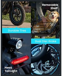 Gyroshoes Electric Scooter with Seat for Adults, 550W Powerful Motor, 20-Mile Range, Speed up to 18.6MPH, Ample Storage for Pets & Cargo, Electrically