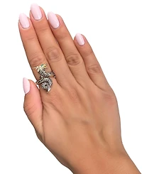 Le Vian Costa Smeralda Emerald, Chocolate Diamond & Nude Diamond Dragon Ring (1/2 ct. t.w.) in 14k Honey Gold