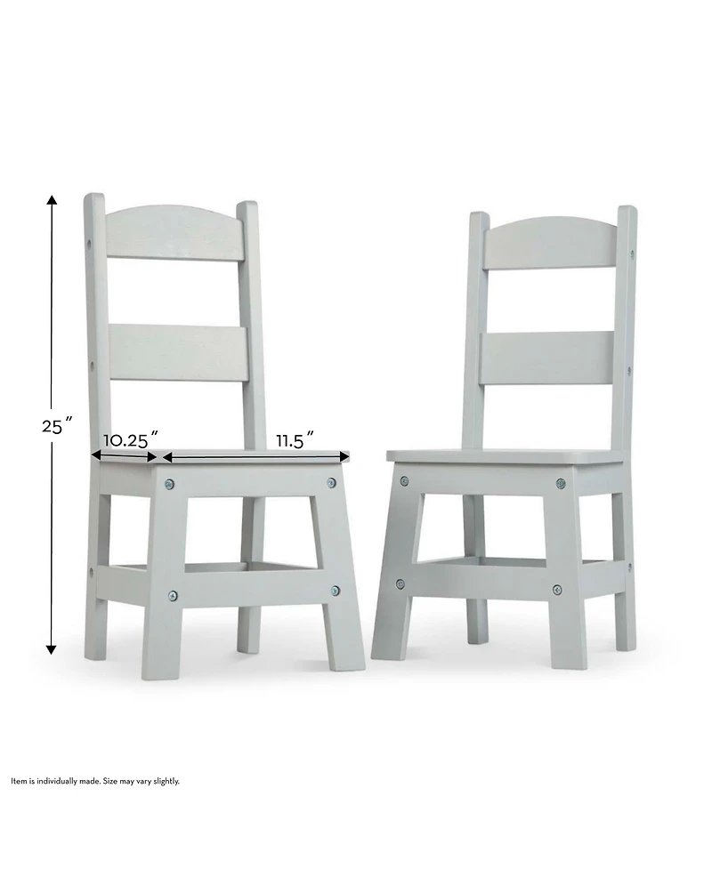 Melissa and Doug Wooden Chair Pair