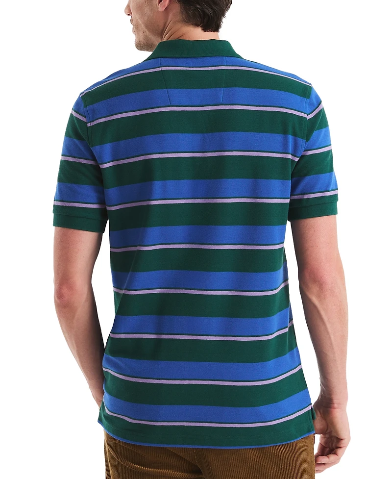 Nautica Men's Striped Classic-Fit Deck Polo Shirt