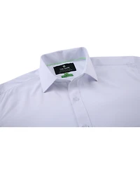 Tom Baine Men Slim Fit Four Way Stretch Solid Dress Shirt