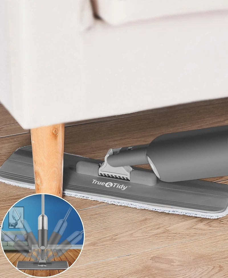 True & Tidy Spray-250 Reusable Spray Mop with Refillable Bottle