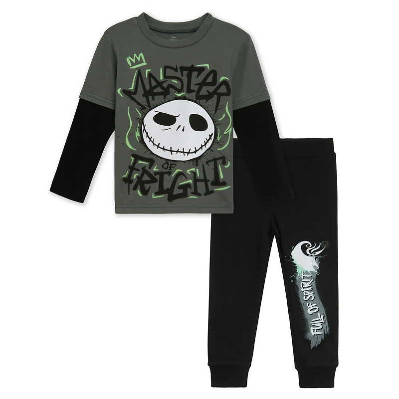 Nightmare Before Christmas Toddler Boys Disney T-Shirt and Fleece Pants
