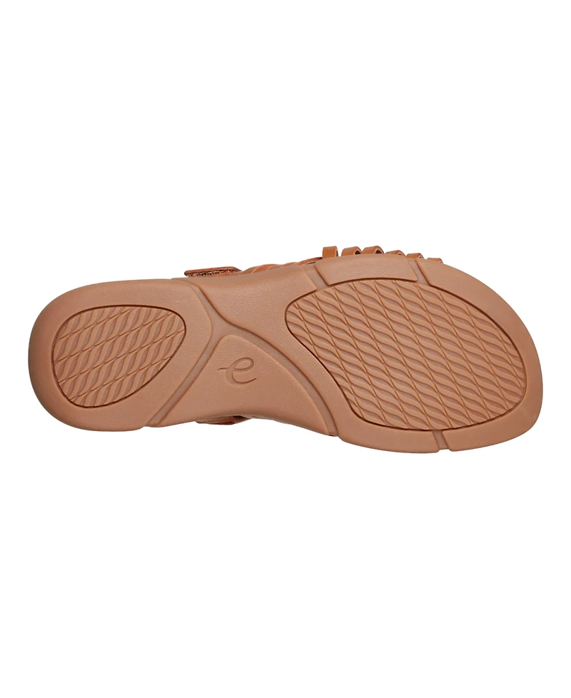 Easy Spirit Women's Mindi Woven Flat Slide Sandals
