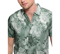 Guess Men's Wayco Floral-Print Short-Sleeve Shirt