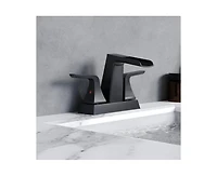 Casainc Centerset Faucet 2-handle Bathroom Faucet with Drain Assembly