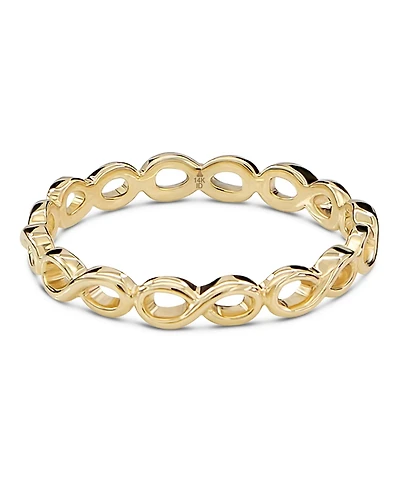 Devata Infinity Ring in 14K Gold, Size 8