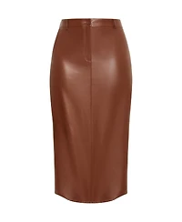 City Chic Plus Faux Leather Ivy Skirt
