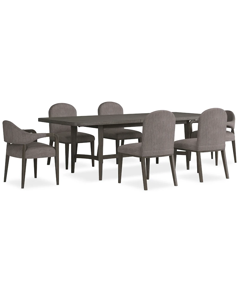 Griffith 7 Pc. Rectangular Dining Set (Table, 4 Side Chairs & 2 Arm Chairs), Created for Macy's