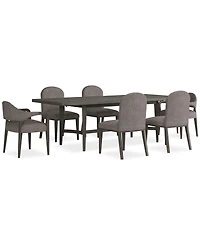 Griffith 7 Pc. Rectangular Dining Set (Table, 4 Side Chairs & 2 Arm Chairs), Created for Macy's