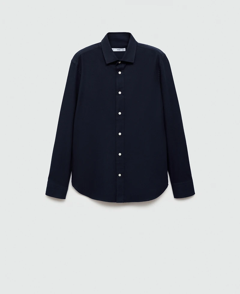 Mango Men's Slim-Fit Cotton Shirt