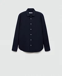 Mango Men's Slim-Fit Cotton Shirt