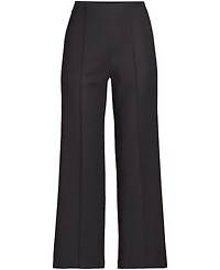 Lands' End Women's Bi Stretch High Rise Pintuck Wide Leg Crop Pants